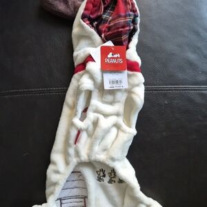 Peanuts Cream Dog Hoodie with Brown Ears